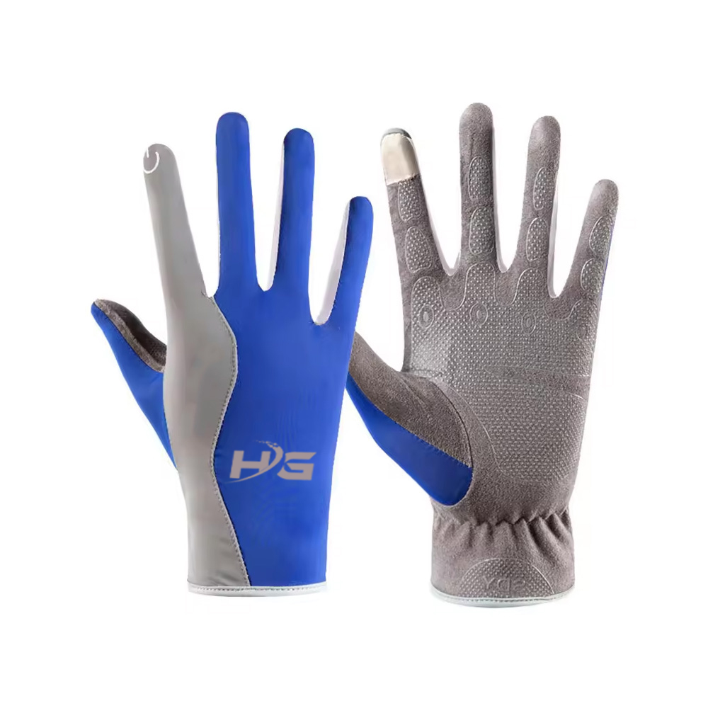 Ultra-Thin Gloves For Men Cool Sun Protection Silicone Antiskid Ice Silk Summer Driving Fishing Women Elastic Gloves