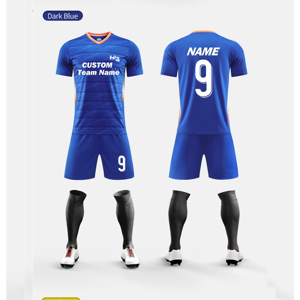 New Season Soccer Uniform Thai Quality Men Soccer Jersey Kids Shirt Football Jersey