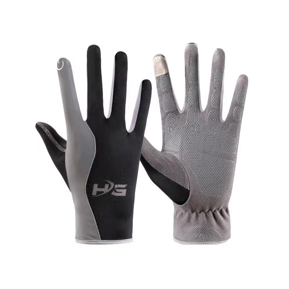 Ultra-Thin Gloves For Men Cool Sun Protection Silicone Antiskid Ice Silk Summer Driving Fishing Women Elastic Gloves