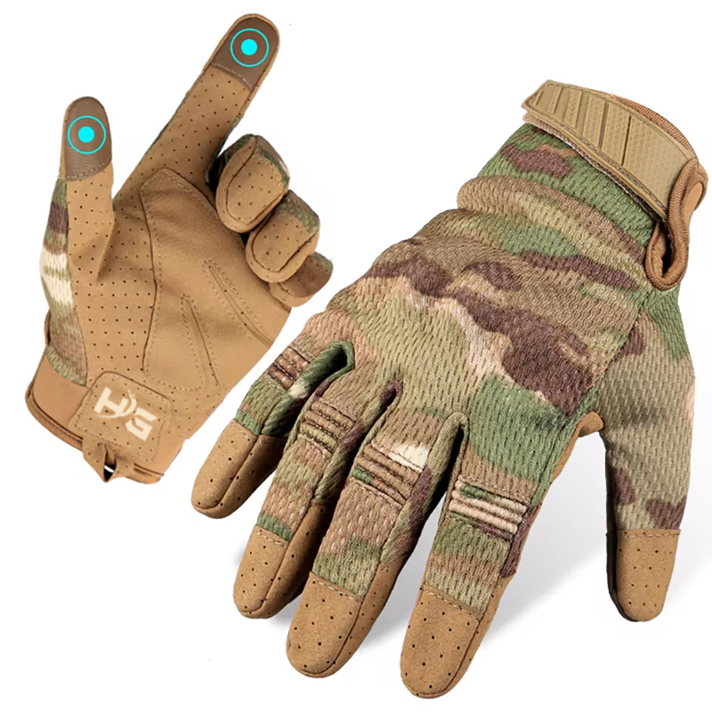 Tactical Gloves Men Touch Screen Cycling Gloves Sports Outdoor Motorcycle Riding Bike Running Paintball Gloves