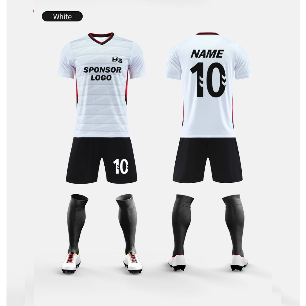 New Season Soccer Uniform Thai Quality Men Soccer Jersey Kids Shirt Football Jersey