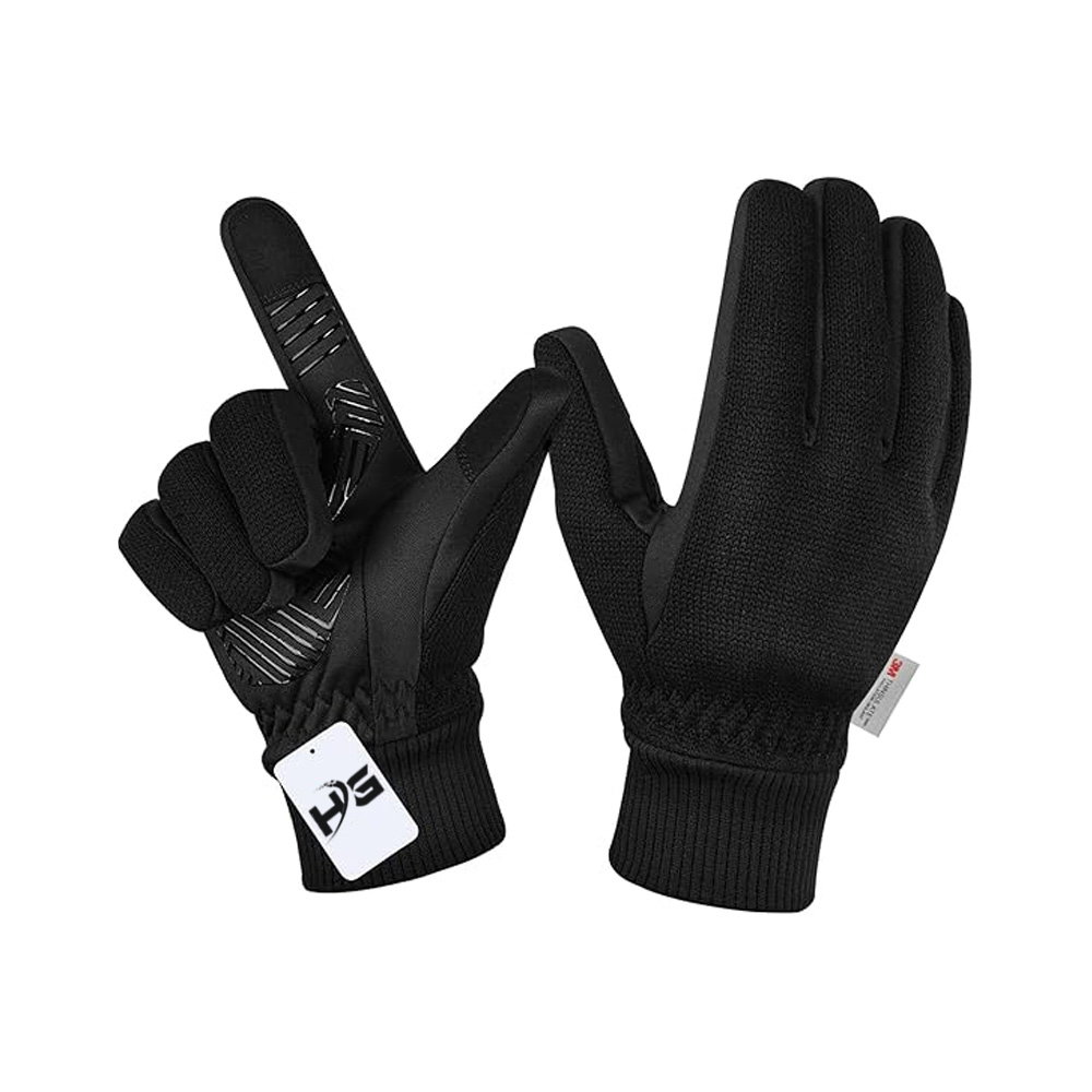 Winter Gloves for Men/Women -10°F 3M Thinsulate Warm Touch Screen Snow Ski Bicycle Bike Gloves for Driving/Cycling/Running/Hiking